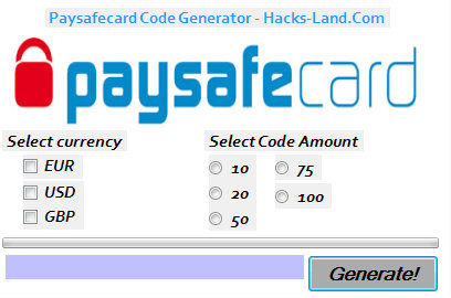 Paysafecard Pin Code Generator Free Download